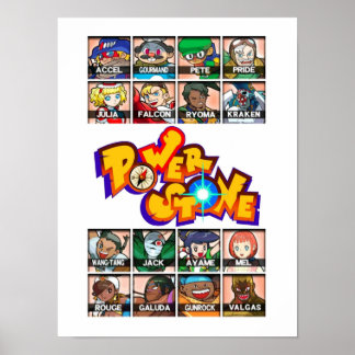 Affiche Caractères Power Stone