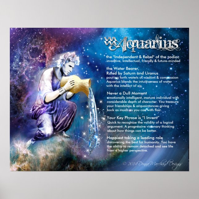 Affiche Caractéristiques de l'Aquarius (Devant)