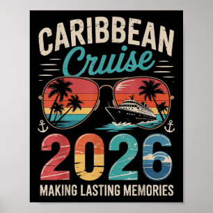 Affiche Caraibes Croisière 2026 Voyage Vacation Correspond