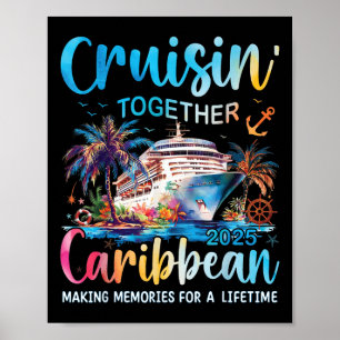 Affiche Caraibes Croisière Famille Vacances 2025 Croisin’