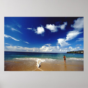 Affiche Caraïbes, Petites Antilles, Indes occidentales, 2