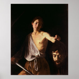 Affiche Caravage - David avec la tête de Goliath 1610
