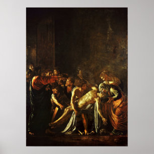 Affiche Caravage - La Résurrection de Lazare 1609