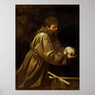 Affiche Caravage - Prière de François