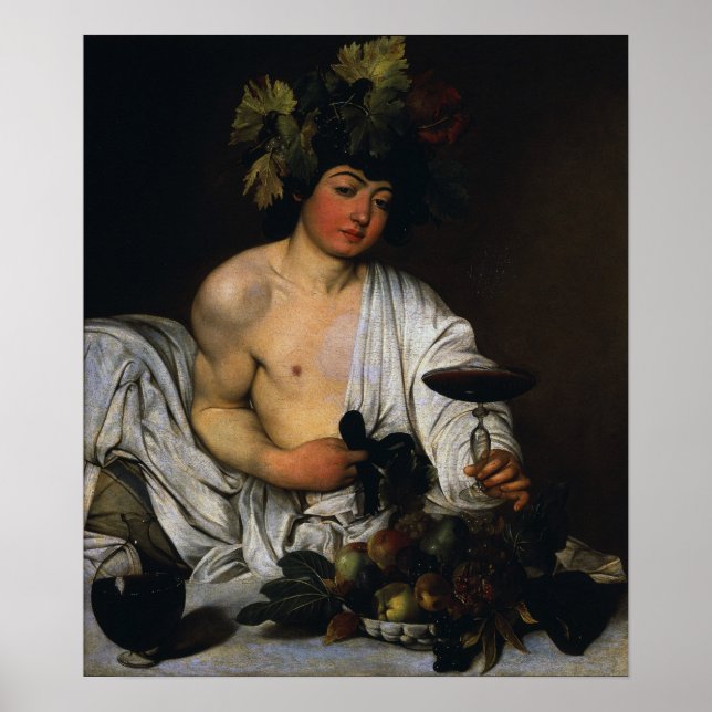 Affiche Caravaggio - Bacchus Comme Adolescent (Devant)