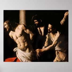 Affiche Caravaggio - Christ à la colonne