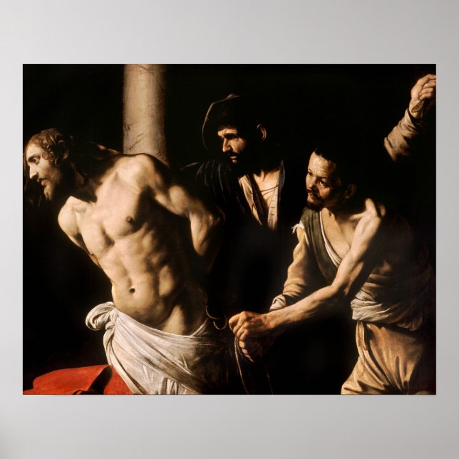 Affiche Caravaggio - Christ à la colonne (Devant)