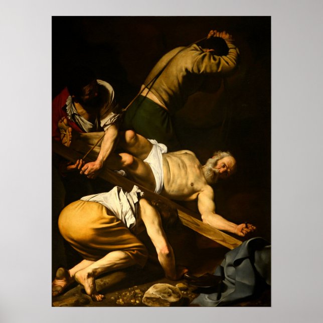 Affiche Caravaggio - Crucifixion De Saint Pierre 1601 (Devant)