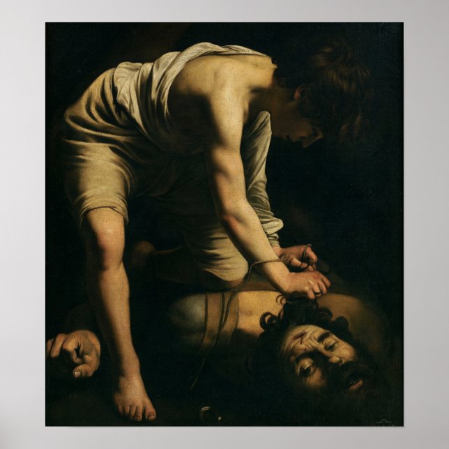 Affiche Caravaggio - David Et Goliath (Devant)