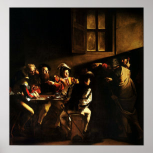 Affiche Caravaggio - L'Appel De Saint Matthew 1600