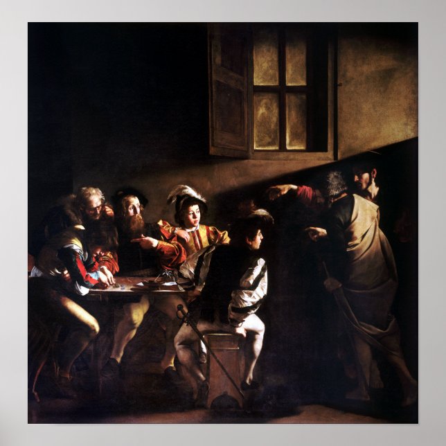 Affiche Caravaggio L'appel de Saint Matthieu (Devant)