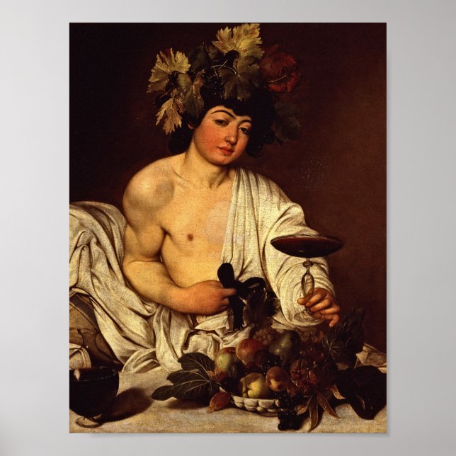 Affiche Caravaggio - Le Bacchus des adolescents (Devant)