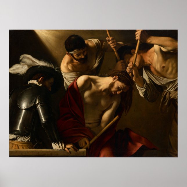 Affiche Caravaggio - Le Couronnement d'Épines (Devant)