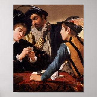Affiche Caravaggio Les Cardsharps