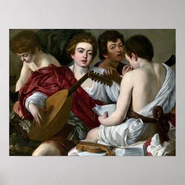 Affiche Caravaggio Les Musiciens (Devant)