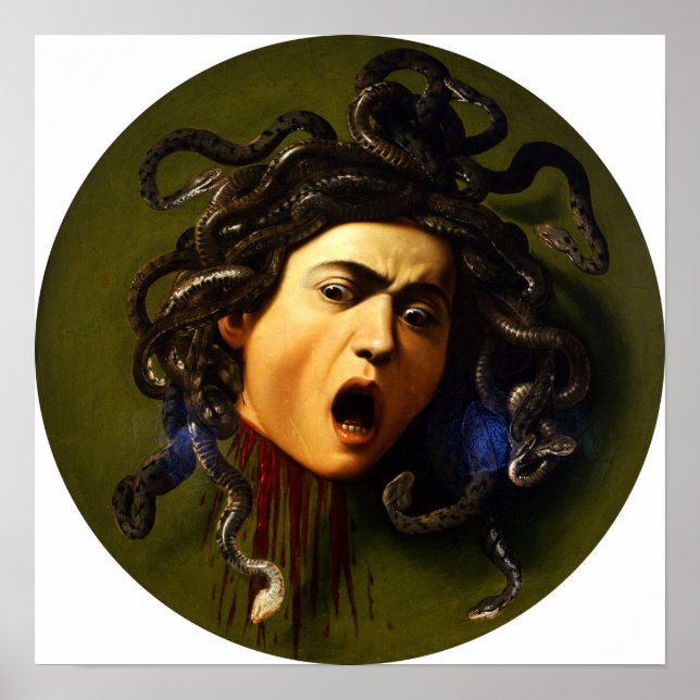 Affiche Caravaggio - Medusa 1597 (Devant)