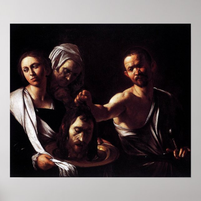 Affiche Caravaggio - Salome Avec Le Chef Jean Le Baptiste (Devant)