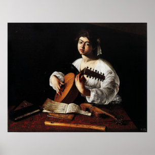 Affiche Caravaggio - The Lute Player