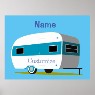Affiche Caravan Camper RV Thunder_Cove