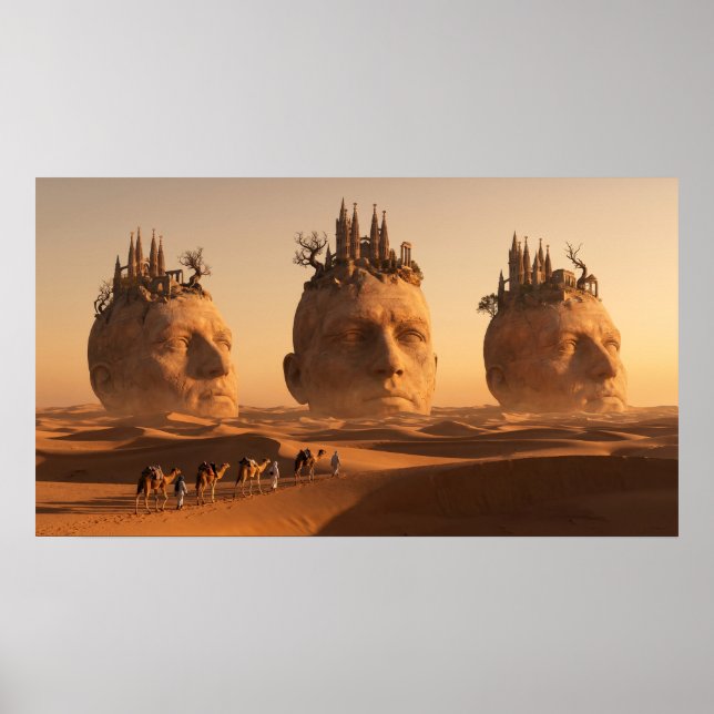 Affiche Caravane des âmes perdues dans le désert de soie (Devant)