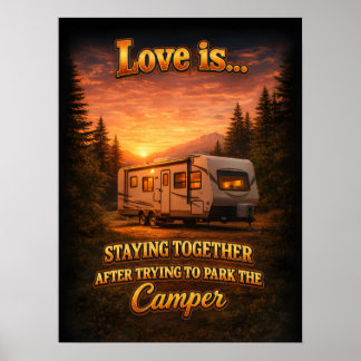 Affiche Caravane rétro vintage bootleg