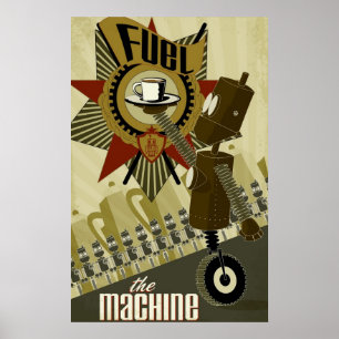 Affiche Carburant la machine