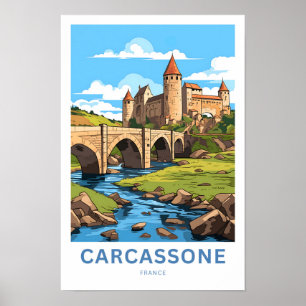 Affiche Carcassone France Imprimer