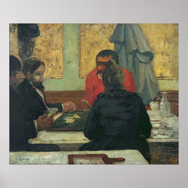 Affiche Card Players, 1883 (Devant)