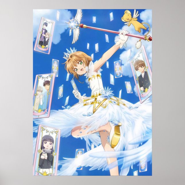 Affiche Cardcapteur Sakura En Bleu (Devant)