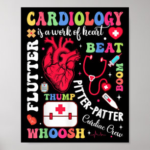 Affiche Cardiac Infirmière La Cardiologie Est Une Oeuvre D