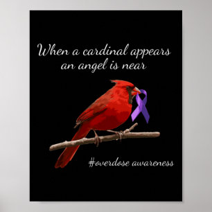 Affiche Cardinal Violet Ribbon Overdose Angel de sensibili