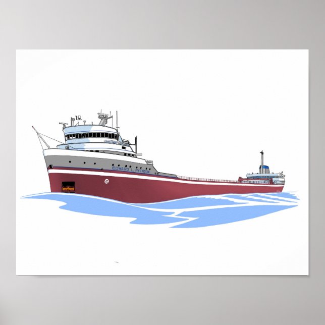 Affiche cargo des Grands Lacs Edward L. Ryerson LMC (Devant)