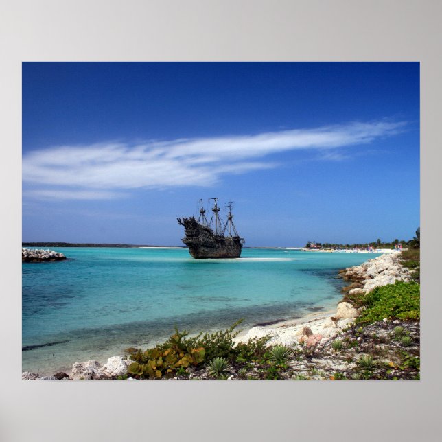 Affiche Caribbean Pirate Ship (Devant)