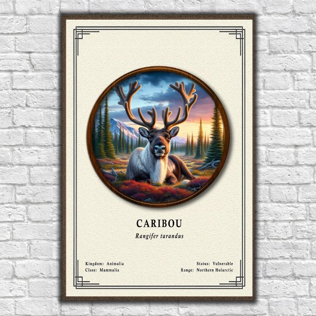 Affiche Caribou Zoology Series (Créateur téléchargé)