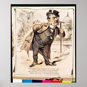 Affiche Caricature de Chester Alan Arthur, c.1883