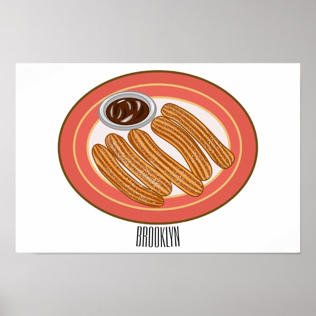 Affiche Caricature de Churro (Devant)