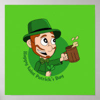 Caricature de la fête de la Saint-Patrick