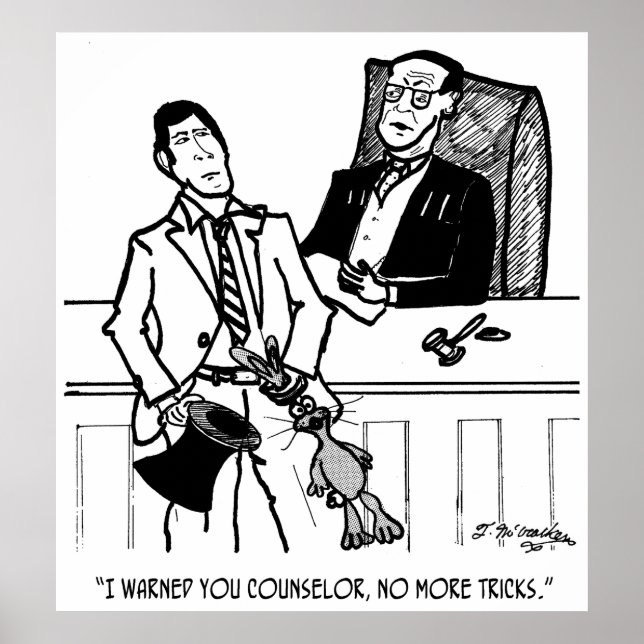 Affiche Caricature de lapin 2647 (Devant)