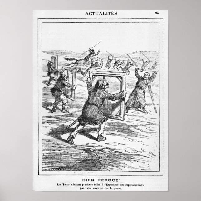 Affiche Caricature de 'Le Charivari' (Devant)