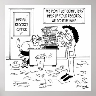 Affiche Caricature de l'hôpital 7117