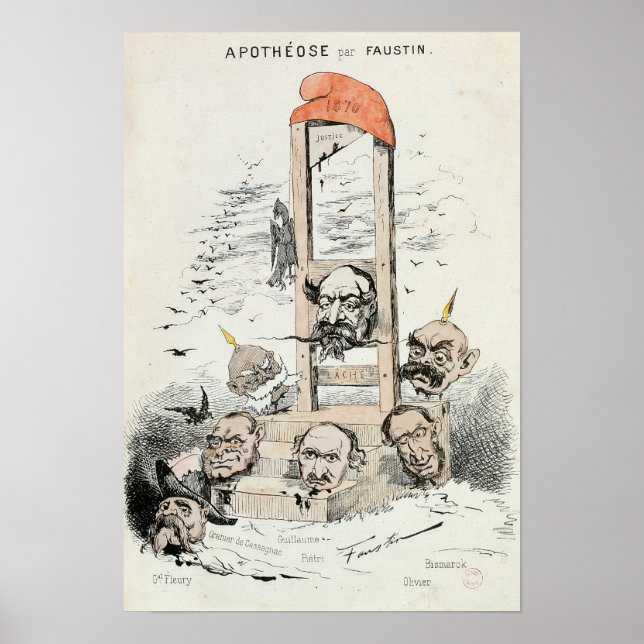 Affiche Caricature de Napoléon III Otto (Devant)