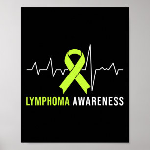 Affiche Caricature de sensibilisation au lymphome
