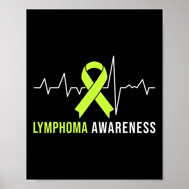 Affiche Caricature de sensibilisation au lymphome (Devant)