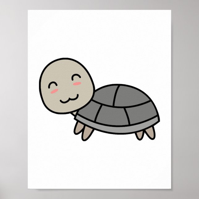 Affiche Caricature de tortue (Devant)