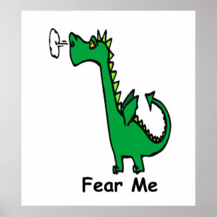 Affiche Caricature Dragon Fear Me