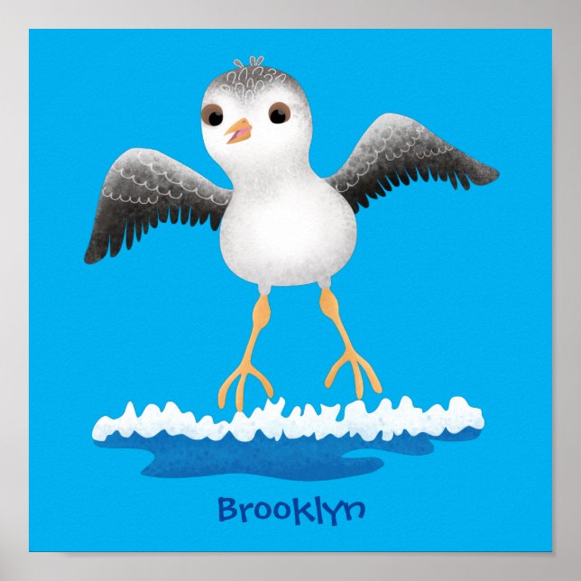 Affiche Caricature en bécasseau mignon (Devant)