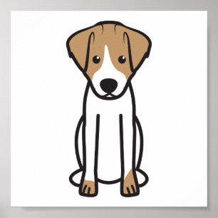Affiche Caricature Jack Russell Terrier Chien