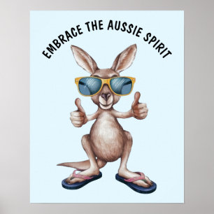 Affiche Caricature Kangaroo