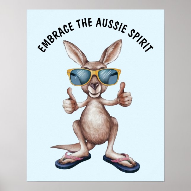 Affiche Caricature Kangaroo (Devant)