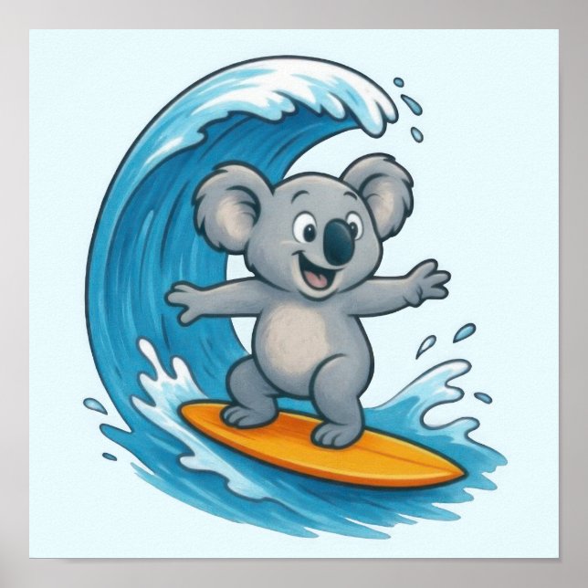 Affiche Caricature Koala Bear (Devant)